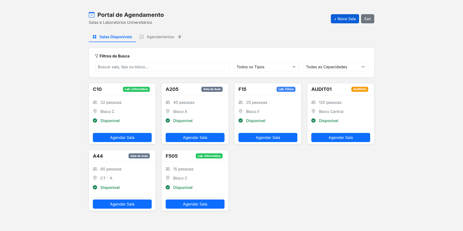Portal de Agendamento